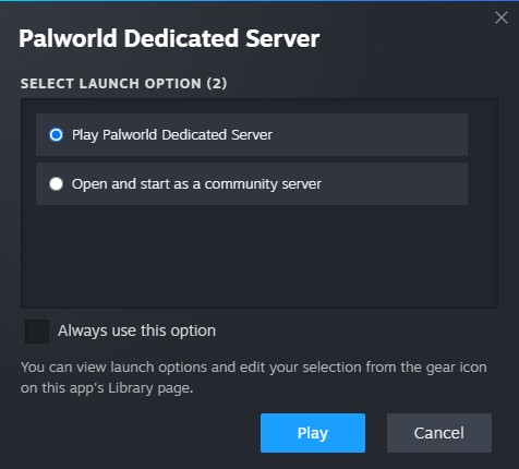 Palworld Dedicated Server